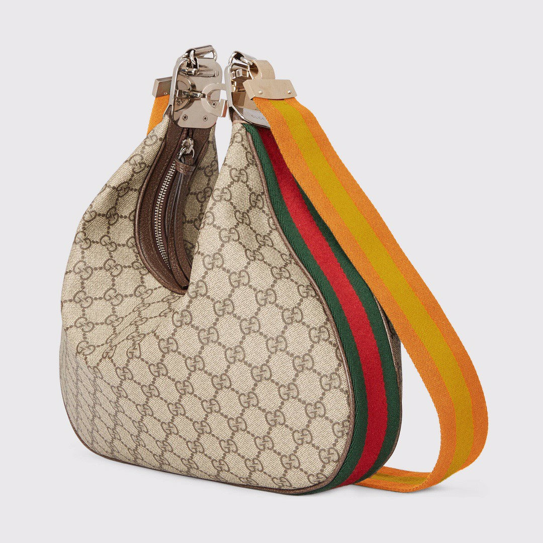 Atache Large Shoulder Bag Beige And Multicolor For Women, Women’s Bags 13.8in/35cm GlamiÃ¢â‚¬Å½ Ã¢â‚¬Å½Ã¢â‚¬Å½Ã¢â‚¬Å½702823 96GRN 4091
