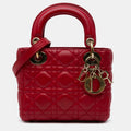 Mini Lambskin Cannage Lady Dior