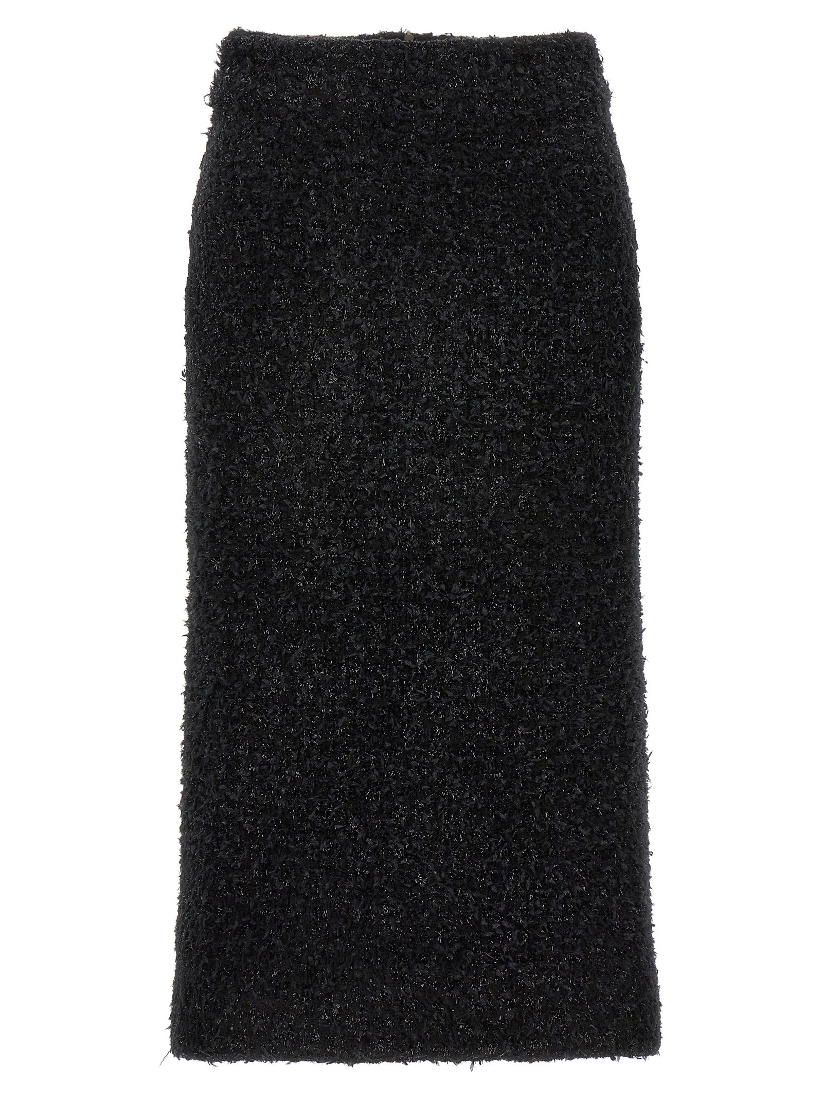 Balenciaga Women's Tweed Midi Skirt