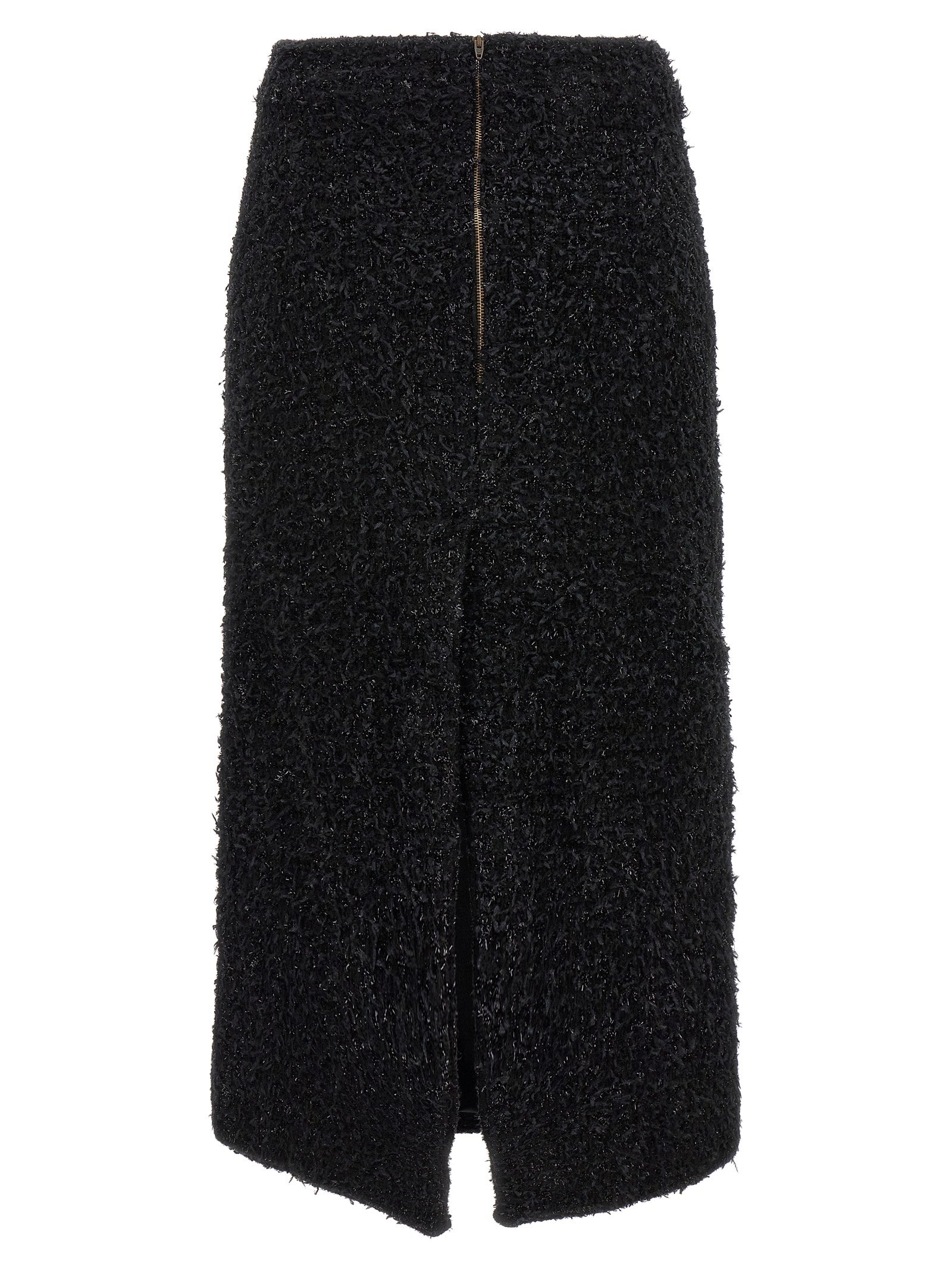 Balenciaga Women's Tweed Midi Skirt