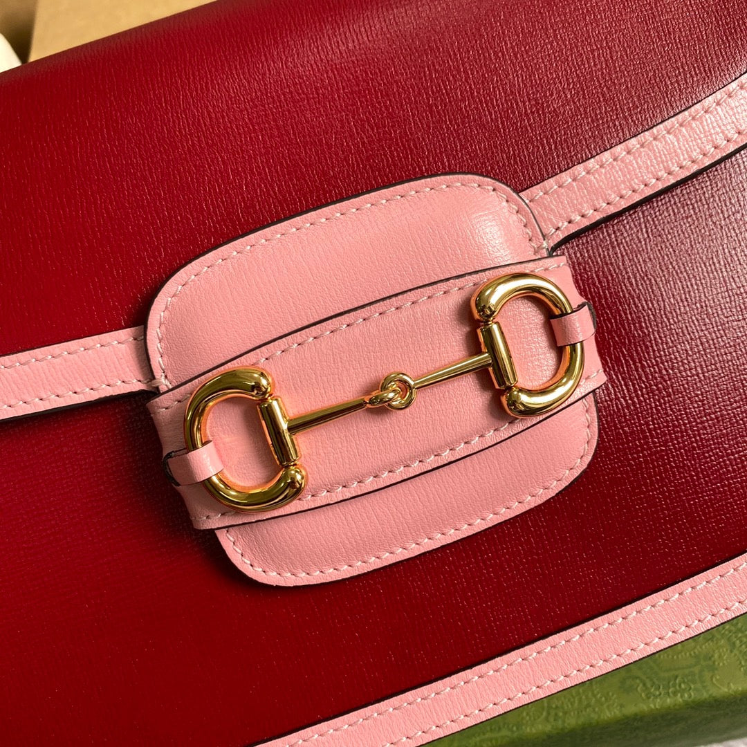 Horsebit 1955 Shoulder Bag Red For Women, Women’s Bags 9.8in/25cm GlamiÃ‚Â 