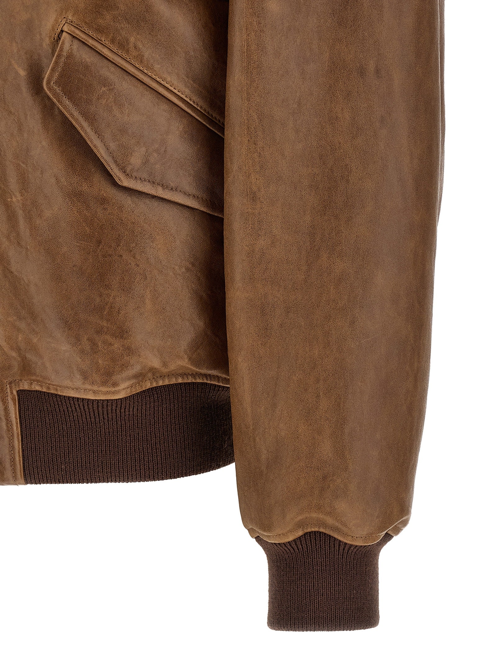Saint Laurent Men's Vintage Leather Bomber Jacket