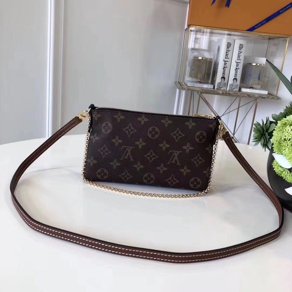 Louis Vuitton Pallas Clutch Monogram Canvas Black For Women, WoHandbag, Shoulder And Crossbody Bags 8.3in/21cm Louis Vuitton M44058