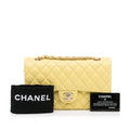 Chanel Classic Double Flap Medium Yellow Caviar SiLouis Vuittoner