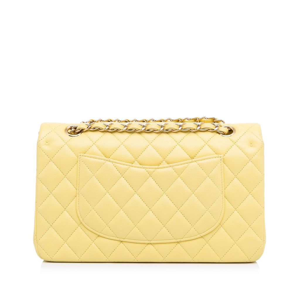 Chanel Classic Double Flap Medium Yellow Caviar SiLouis Vuittoner