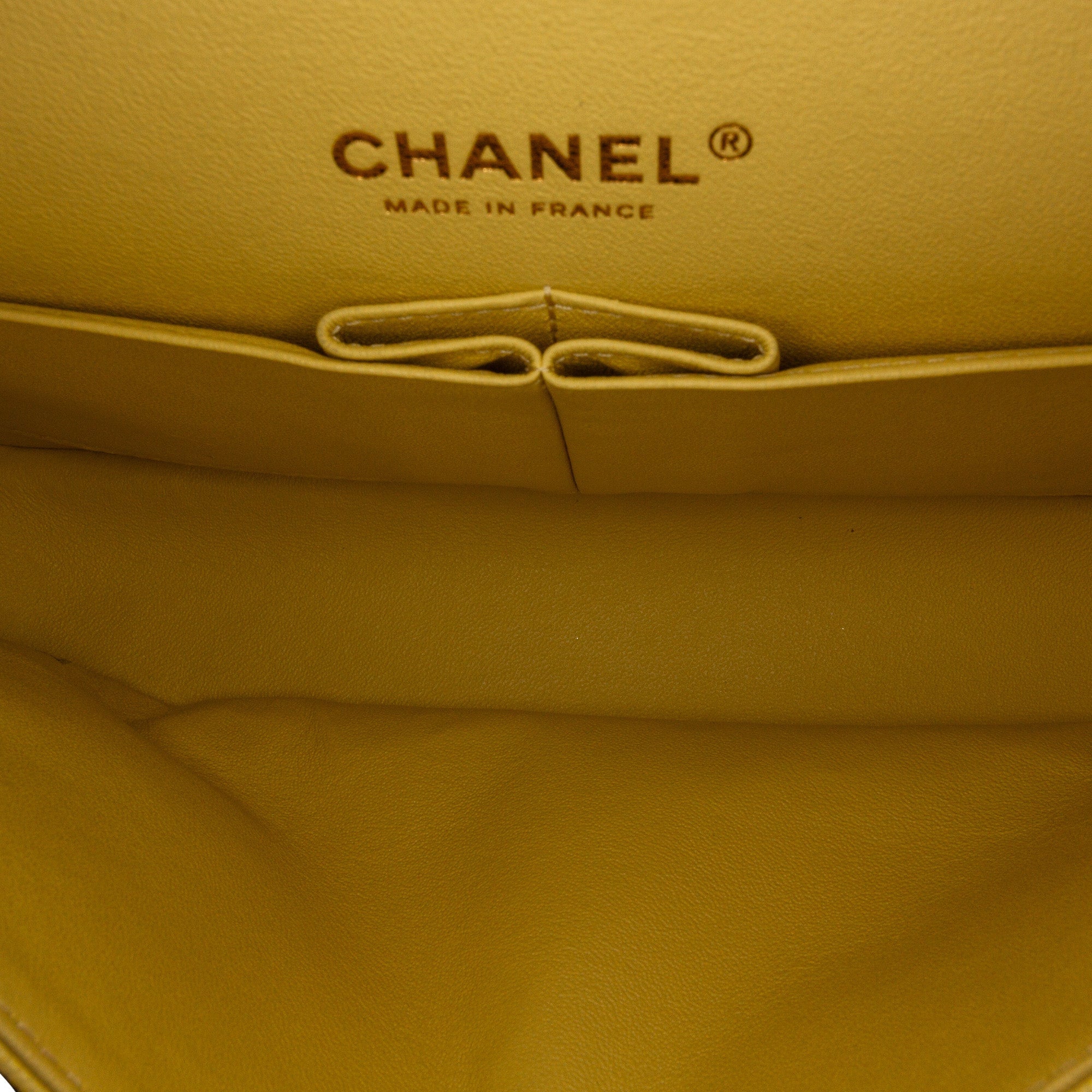 Chanel Classic Double Flap Medium Yellow Caviar SiLouis Vuittoner