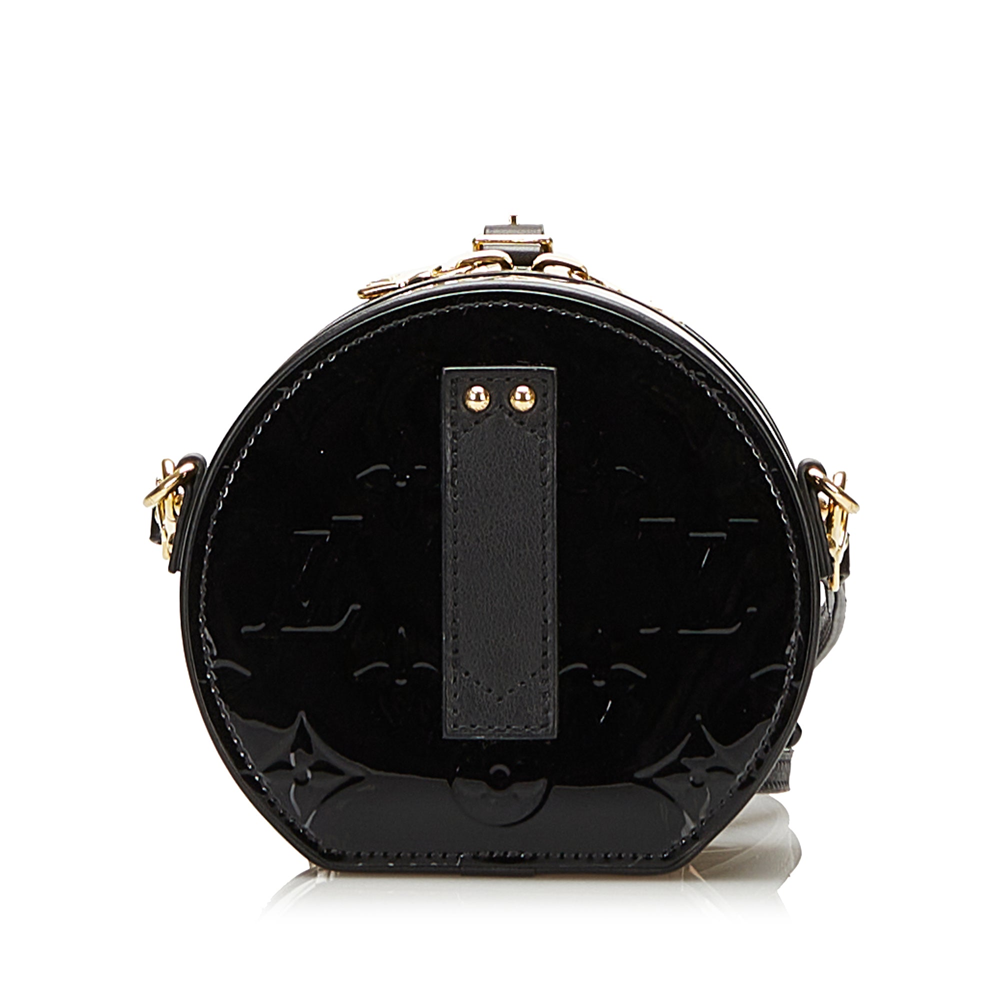 Louis Vuitton Boite Chapeau Souple Mini Black Monogram Vernis