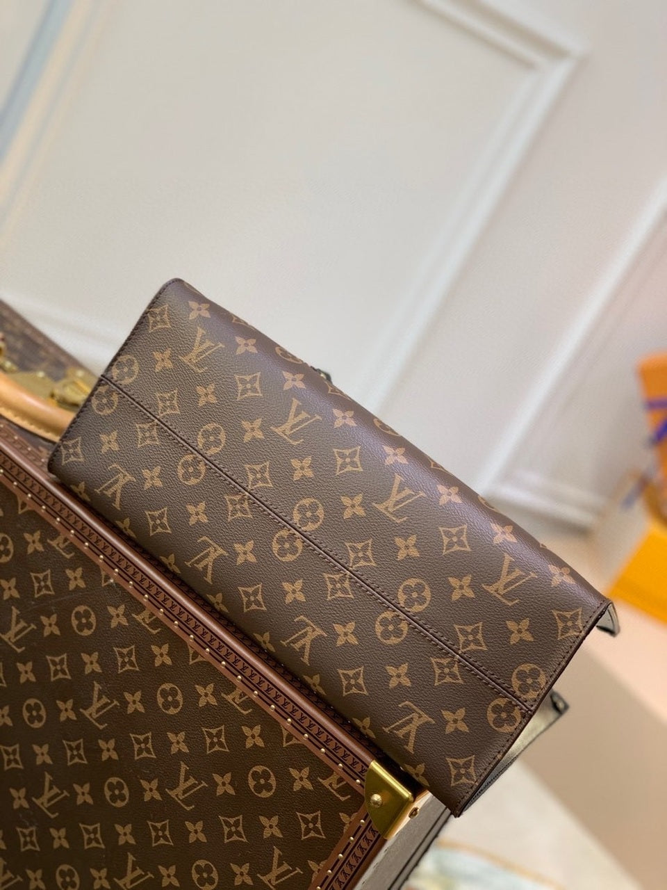 Louis Vuitton OnTheGo MM Tote Bag Monogram Canvas For Women, WoHandbag, Shoulder Bags 13.8in/35cm Louis Vuitton M45888