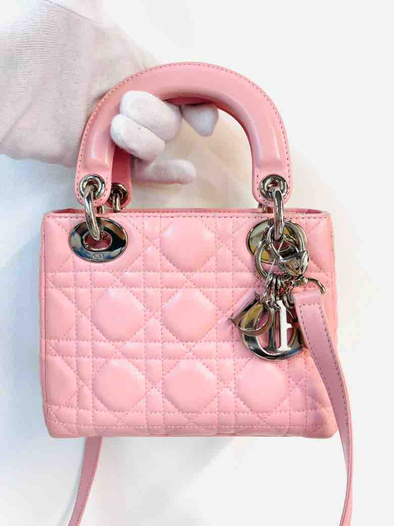 Dioror Pink Mini Lady Dioror Bag