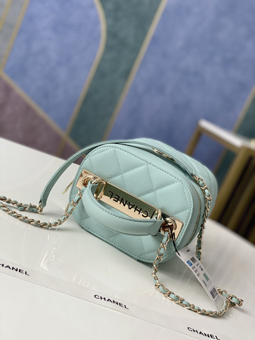 Chanelouis Vuittonanity Case Gold Hardware Light Green For Women Handbags, Shoulder Bags 9.4in/24cmÃ‚Â 