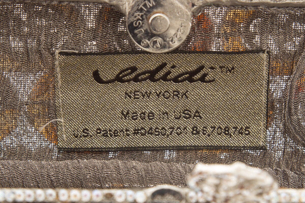 Edidi SiLouis Vuittoner Embellished Rectangle Clutch