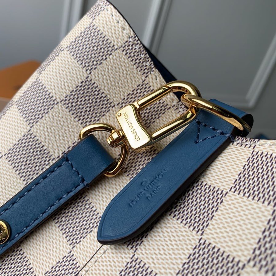 Louis Vuitton NeoNoe MM Bucket Bag Damier Azur Canvas Bleuet Blue For Women,  Shoulder And Crossbody Bags 10.2in/26cm Louis Vuitton N40153