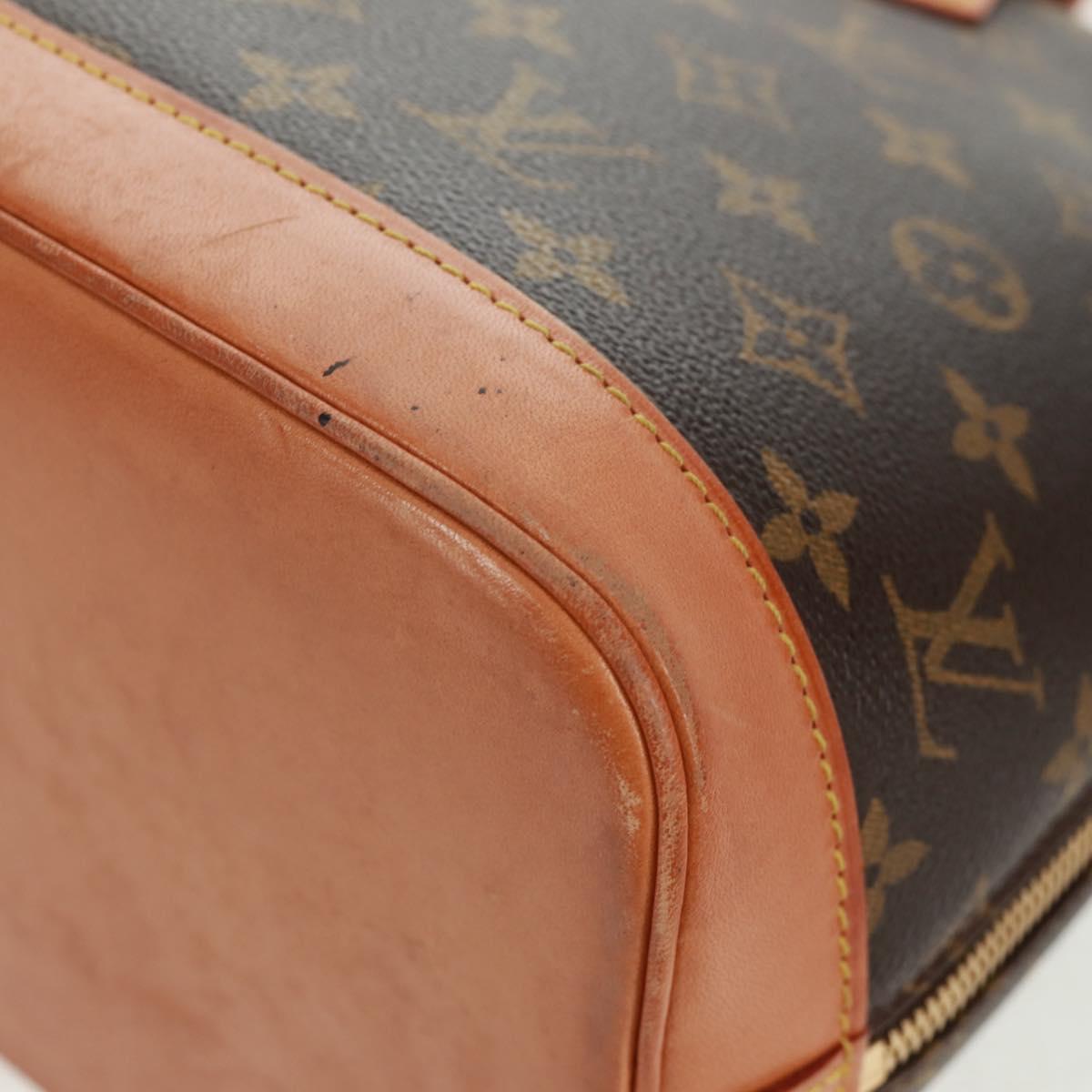 Louis Vuitton Alma Handbag Monogram Canvas Brown Canvas Handbag