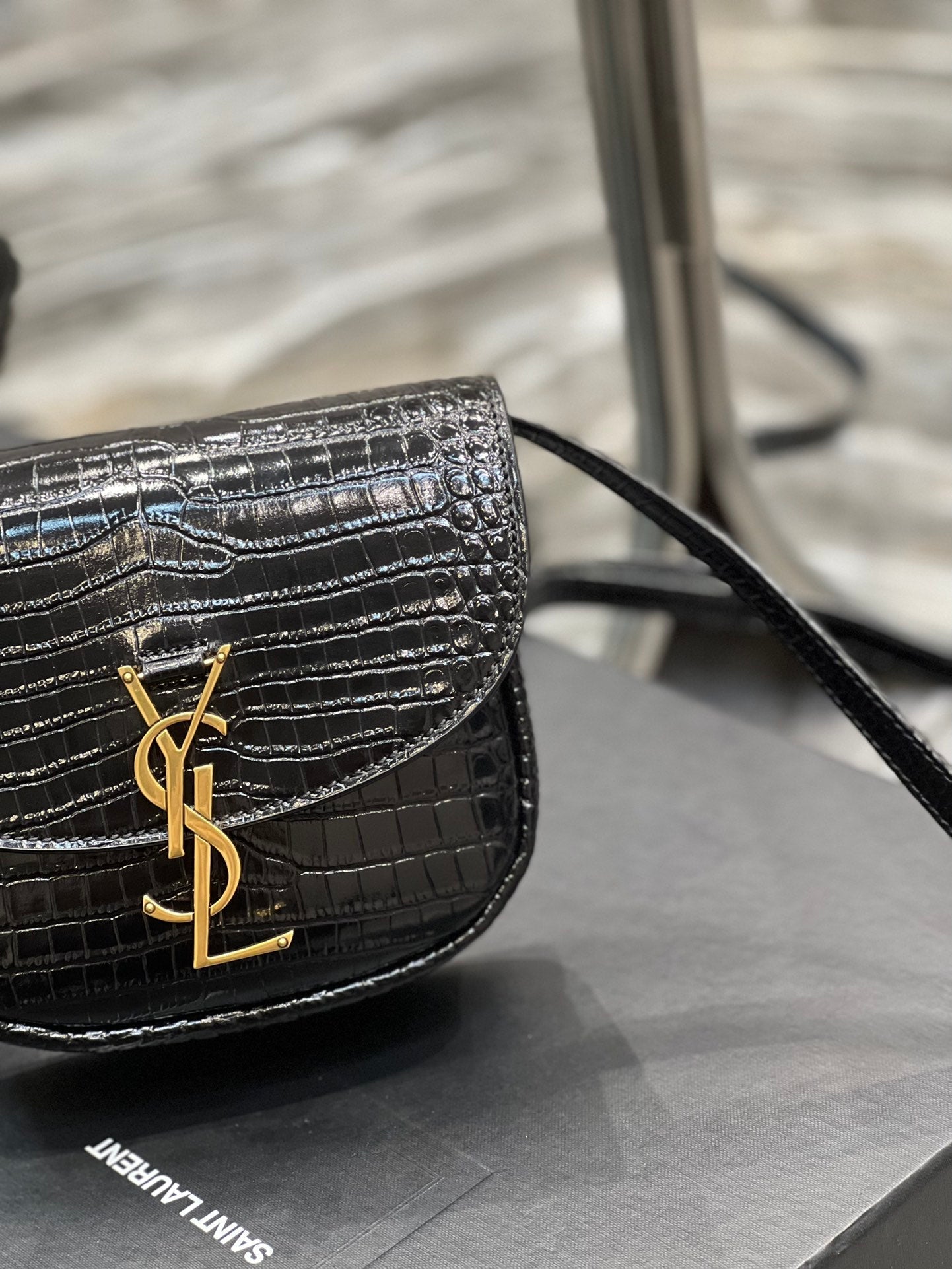 Top Quality Kaia Small Satchel Black For Women, Women’s Bags 7in/18cm YSL? 619740DND0W1000