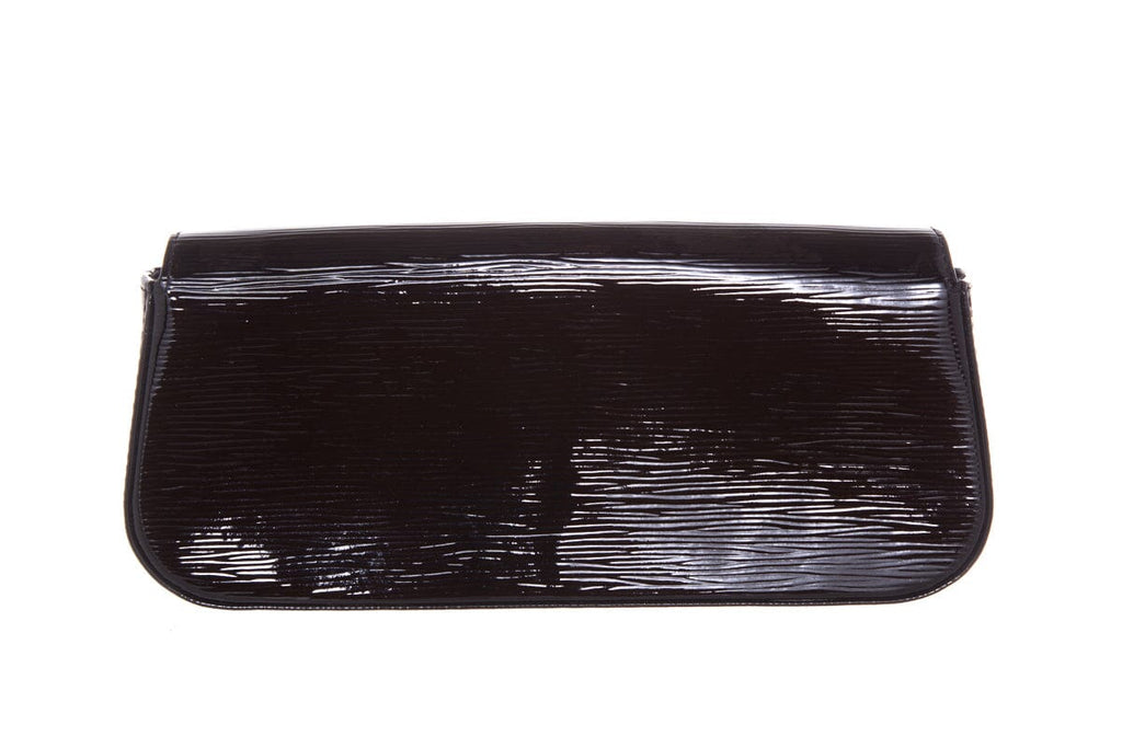 Louis Vuitton Sobe Black Patent Epi Leather Clutch