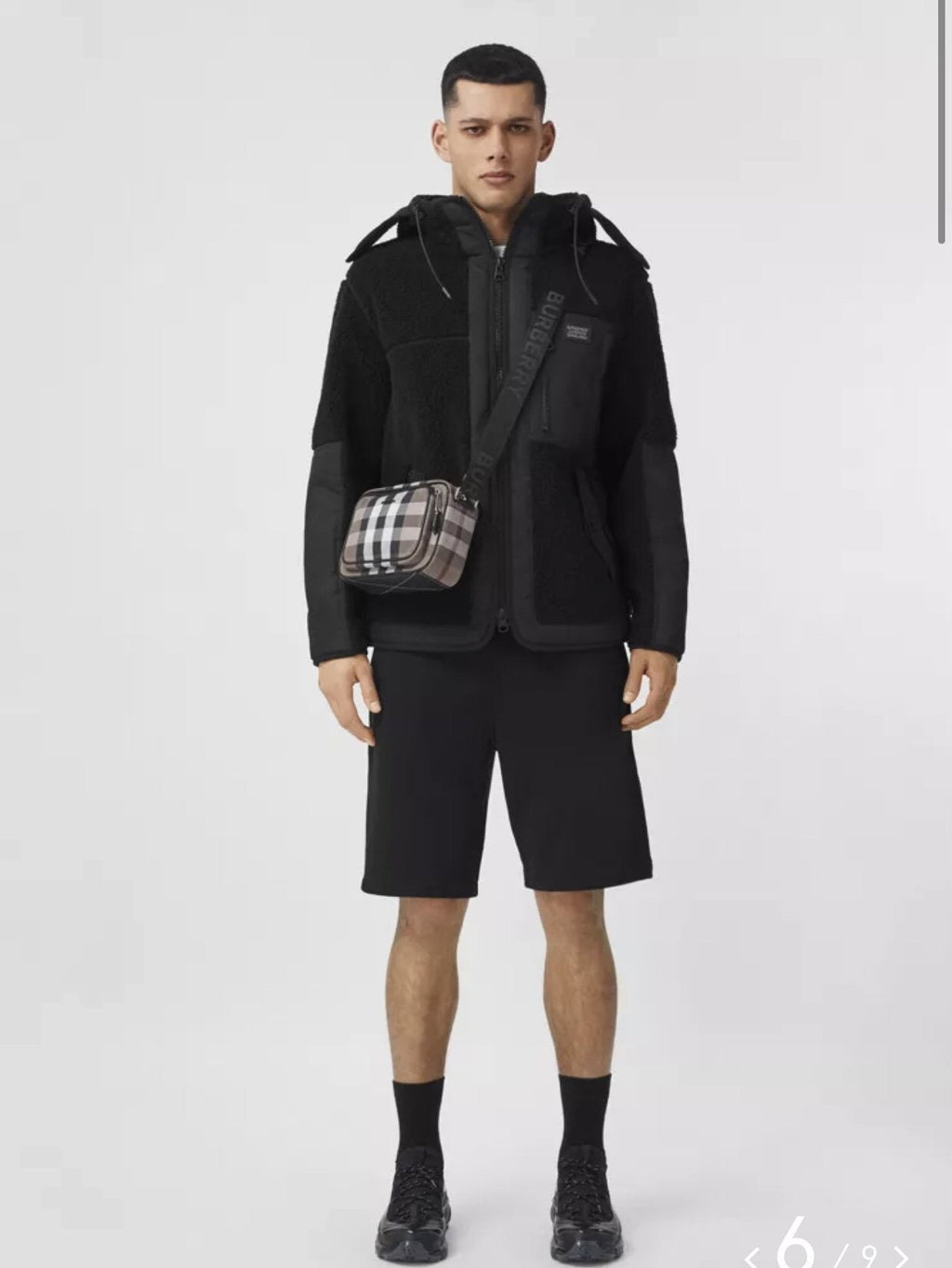 Burberry Check Crossbody Bag For Men, Bags 8.9in/22.5cm 80491451