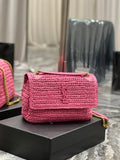 YSSL Niki Medium Chain Bag In RaTop QualityTop Qualitya For Women 11in/28cm Pink YSL