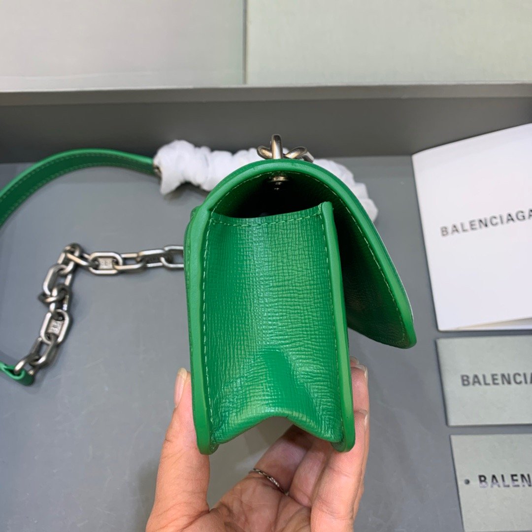 Gossip Small On Chain Shoulder Bag Green, For Women,  Bags 7.4in/19cm