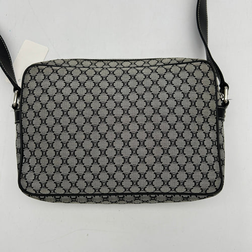 Celine Macadam Canvas Crossbody Bag Black Grey MeDiorum