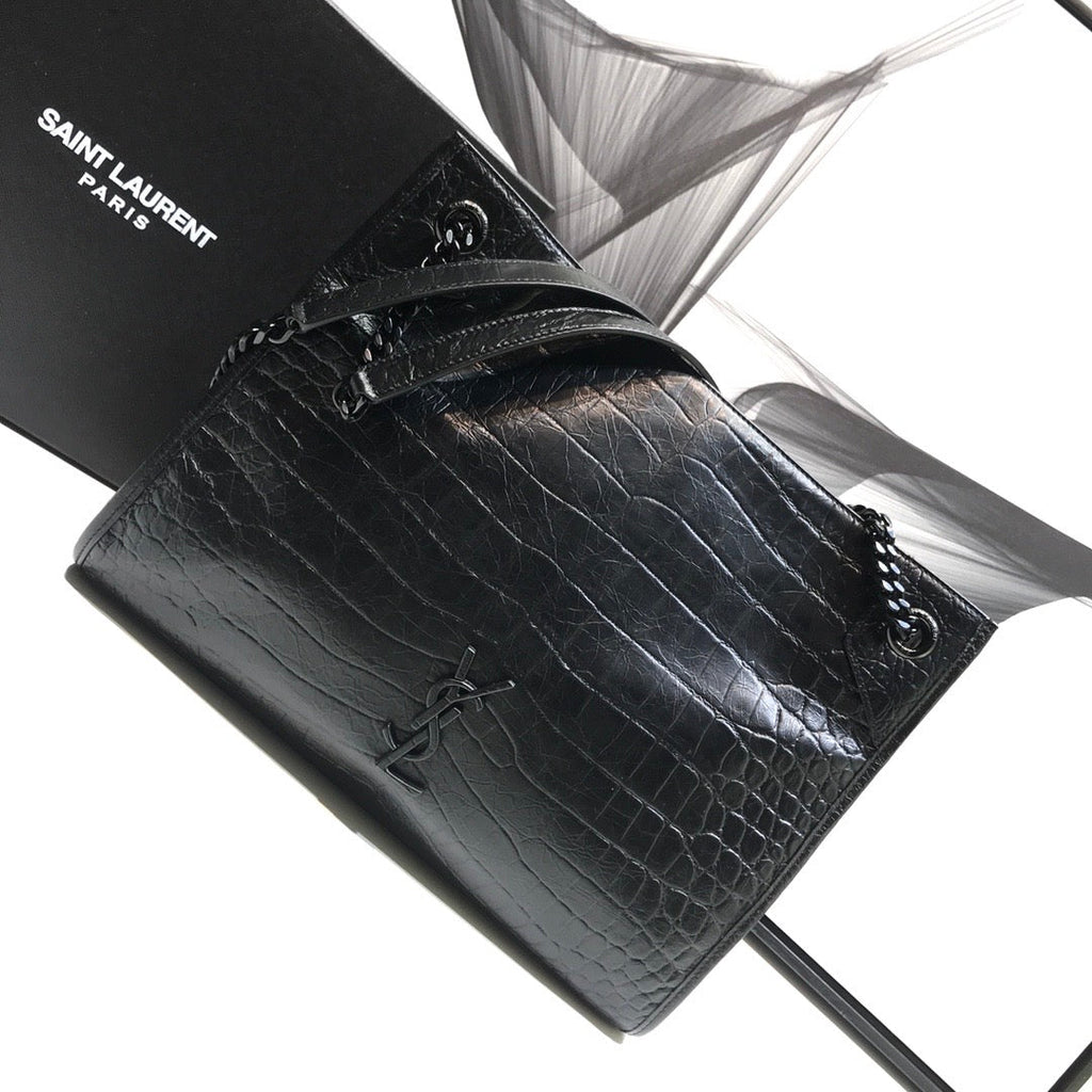 YSSL Niki Medium Shopping Bag Black For Women 12in/32cm YSLÂ 