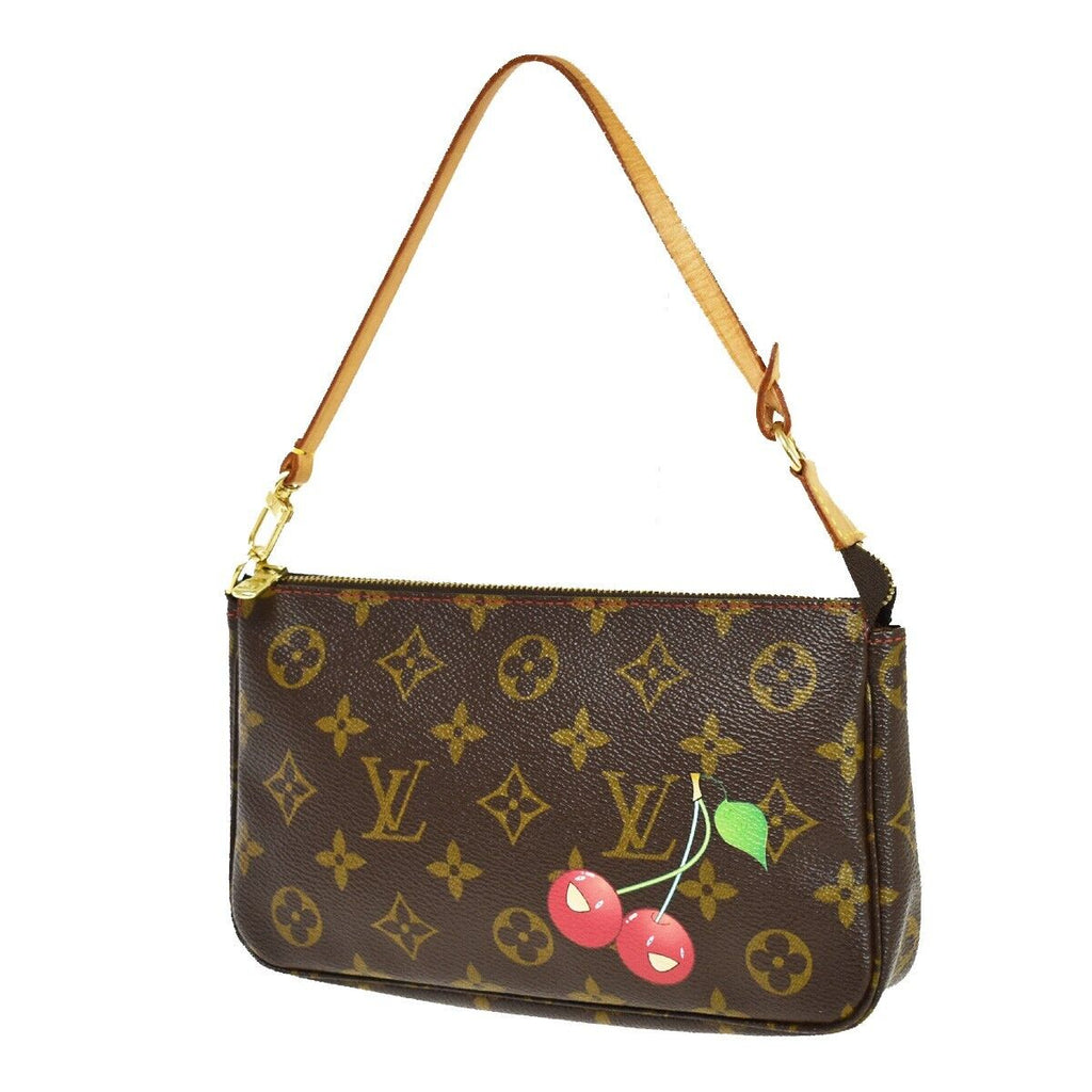 Louis Vuitton Pochette Accessoires  Canvas Clutch Bag