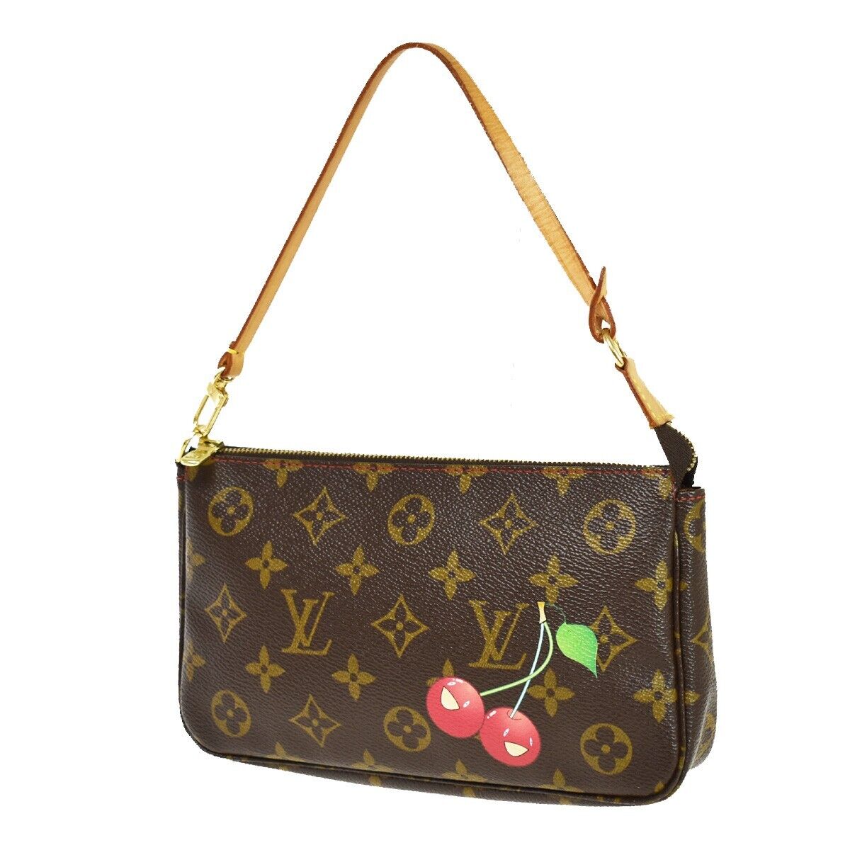 Louis Vuitton Pochette Accessoires  Canvas Clutch Bag