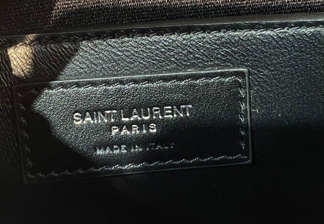 Manhattan Small Shoulder Bag Black For Women 9.4in/24cm YSL