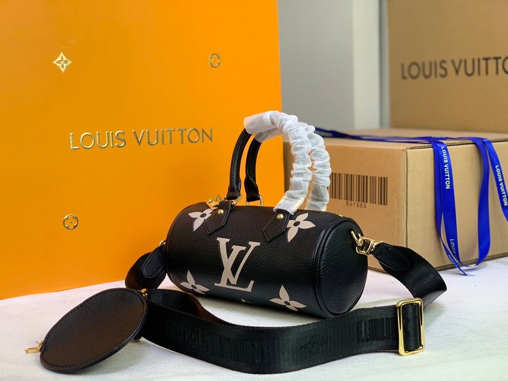 Louis Vuitton Papillon Monogram Empreinte Black/Beige For Women,  Shoulder And Crossbody Bags 7.9in/20cm Louis Vuitton M45980
