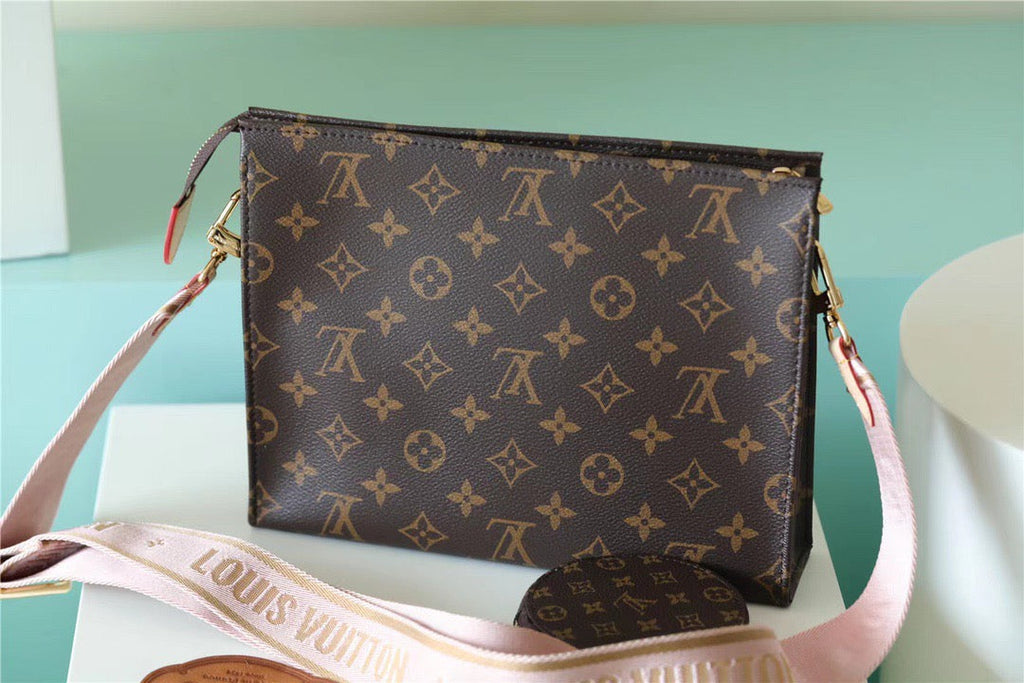 Louis Vuitton Pochette Double Monogram Canvas For Women, Women’s Bags, Shoulder And Crossbody Bags 10.2in/26cm Louis Vuitton