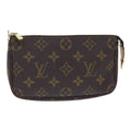 Louis Vuitton Pochette Accessoire  Canvas Clutch Bag