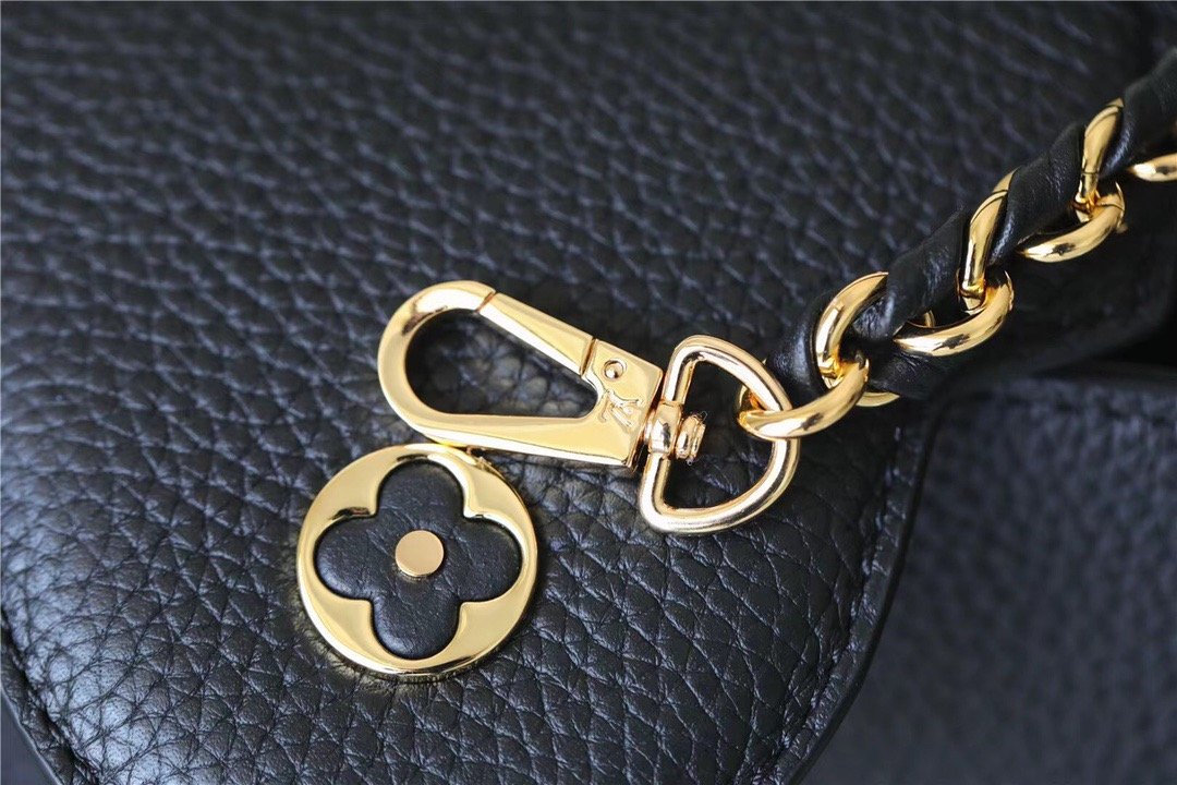 Louis Vuitton Capucines Mini Taurillon Black For Women,  Shoulder And Crossbody Bags 21cm/8.3in Louis Vuitton