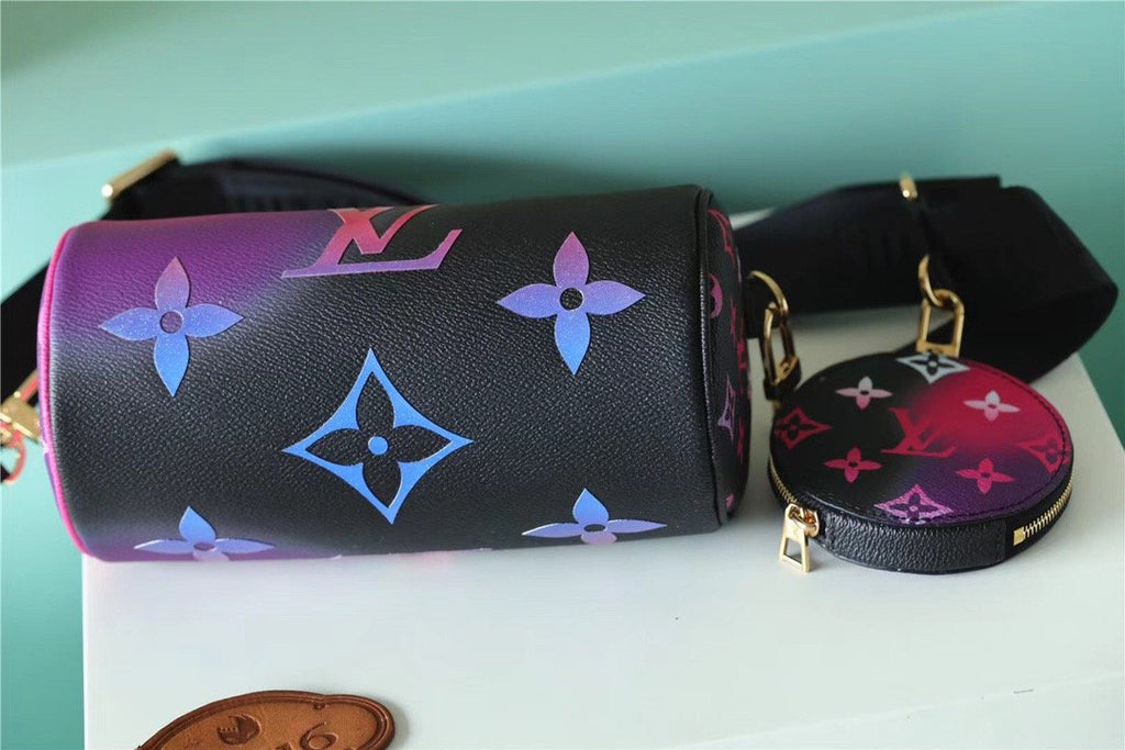 Louis Vuitton Papillon Burberry Bag Classic Monogram For Women 20cm Midnight Fuchsia Louis Vuitton M59860