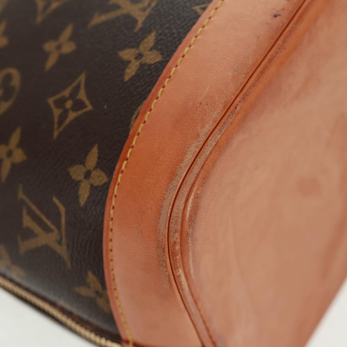 Louis Vuitton Alma Handbag Monogram Canvas Brown Canvas Handbag