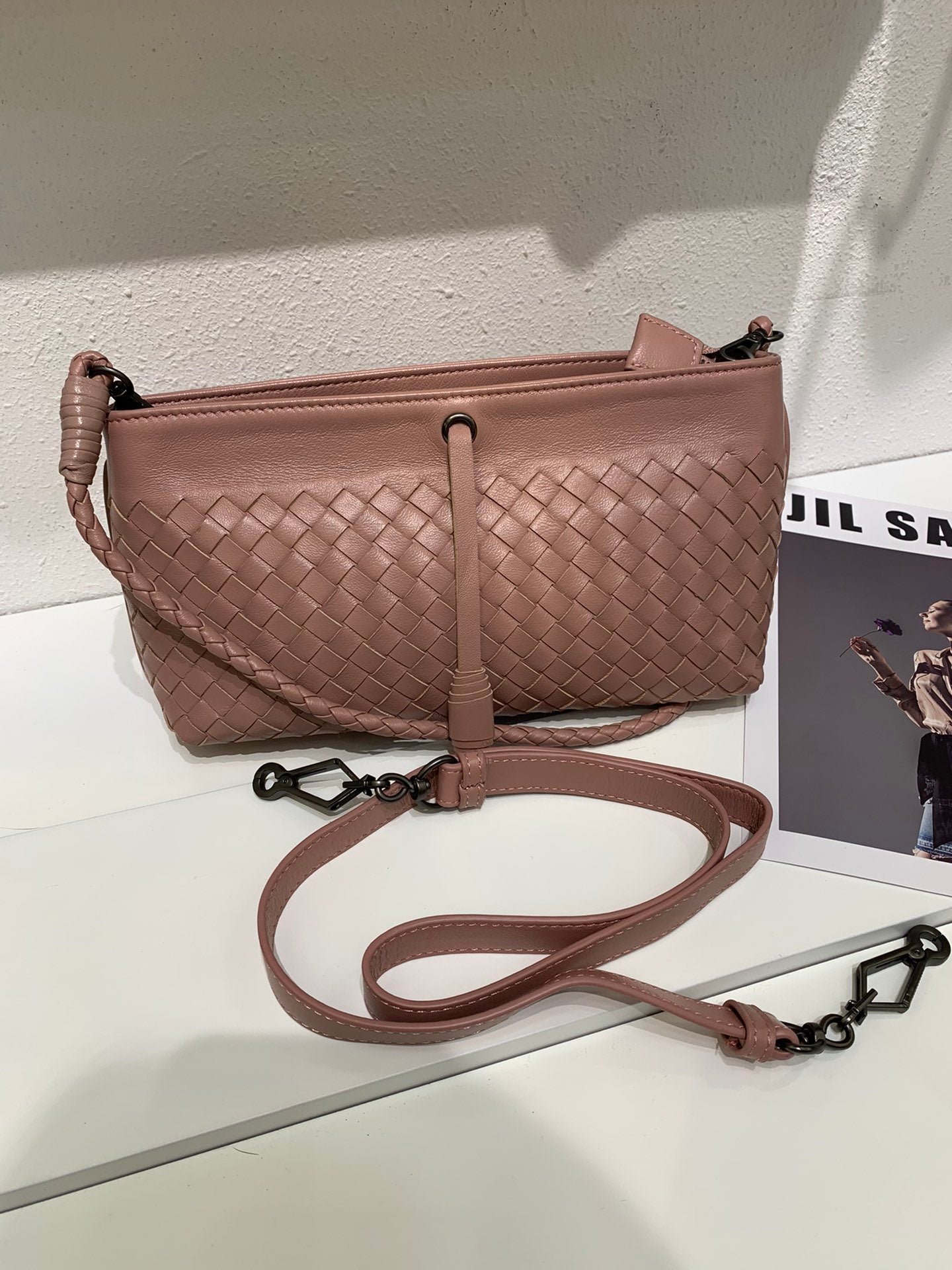 Bottega Veneta Clutch Bag Brown, For Women, Bags 9.8in/25cm
