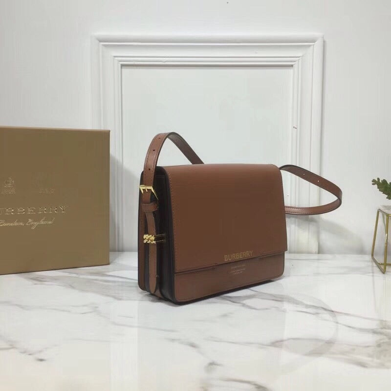 GraShoulder Bag Small Brown For Women, Bags 7.8in/20cm