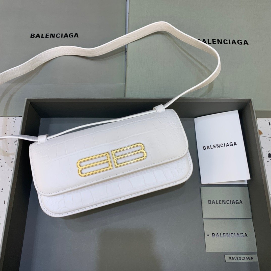 Gossip Small Shoulder Bag White, For Women,  Bags 9.1in/23cm
