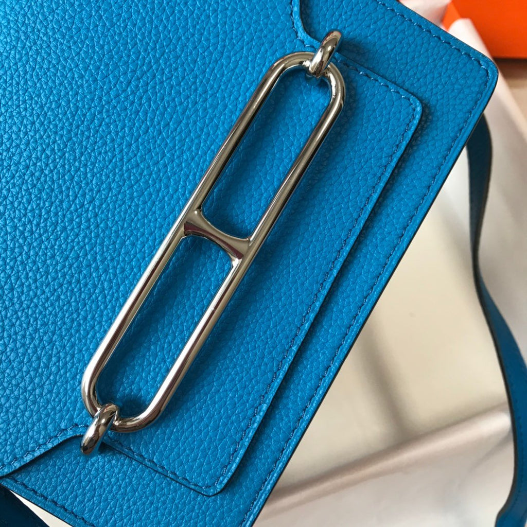 Mini Evercolor Sac Roulis 19 Blue For Women, Handbags, Shoulder Bags 7.5in/19cm