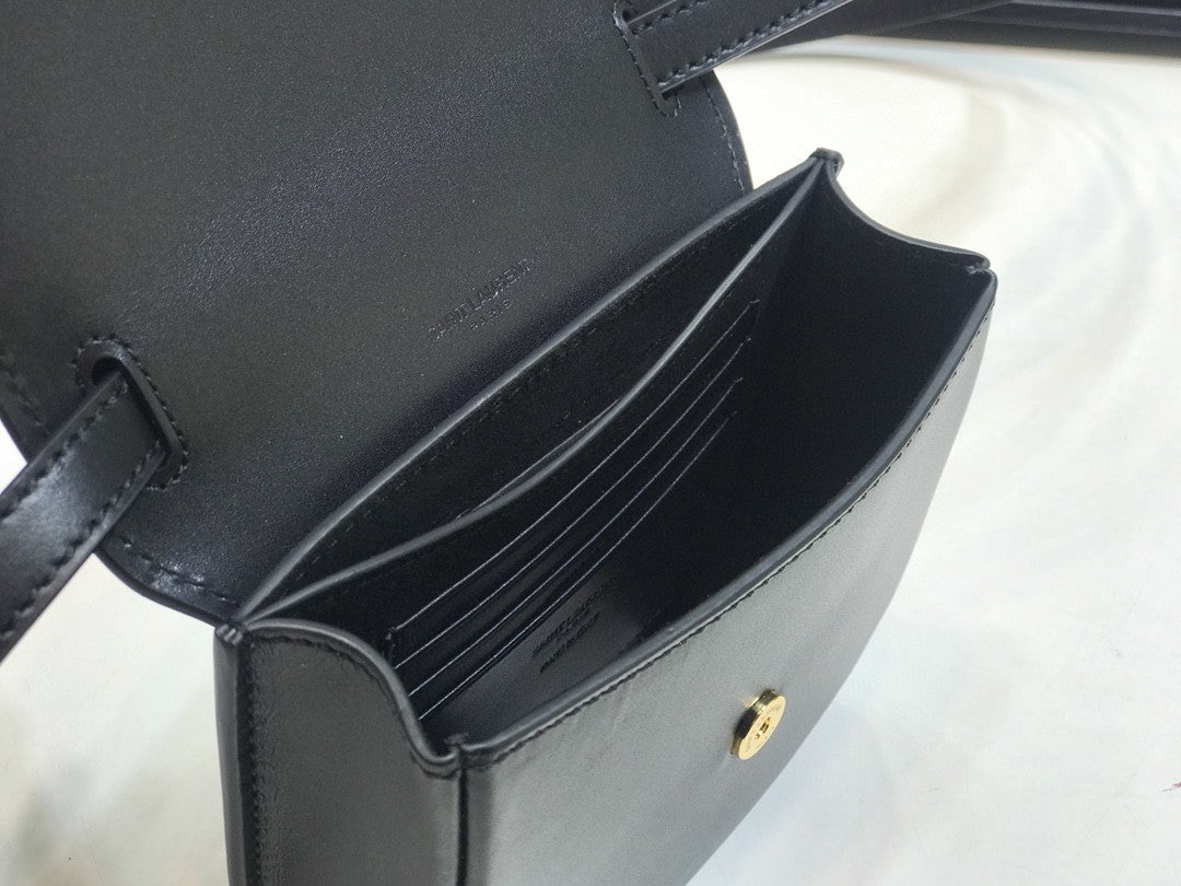 YSSL Kaia Small Satchel Black For Women 7in/18.5cm YSL 619740BWR0W1000