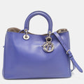 Purple Leather Large Diorissimo Shopper Tote