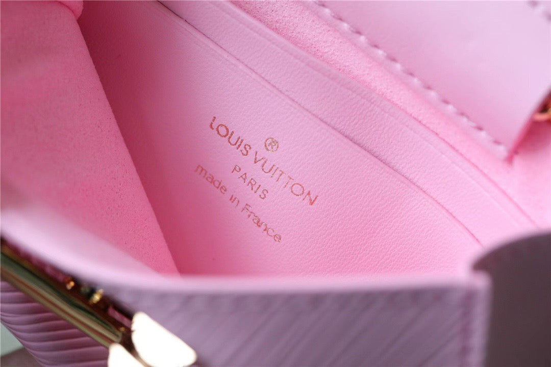Louis Vuitton Twist MM Bag Epi Beige/ Light Pink For Women,  Shoulder and Cross Body Bags 9.1in/23cm Louis Vuitton