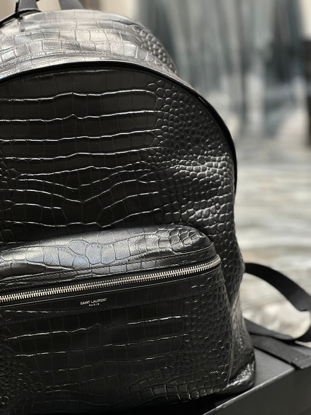 Top Quality City Backpack Black For Women, Women’s Bags 16.1in/41cm YSL? 534967DZE2F1000