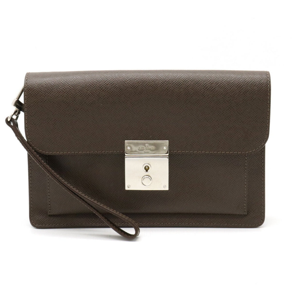 Louis Vuitton Selenga  Leather Clutch Bag