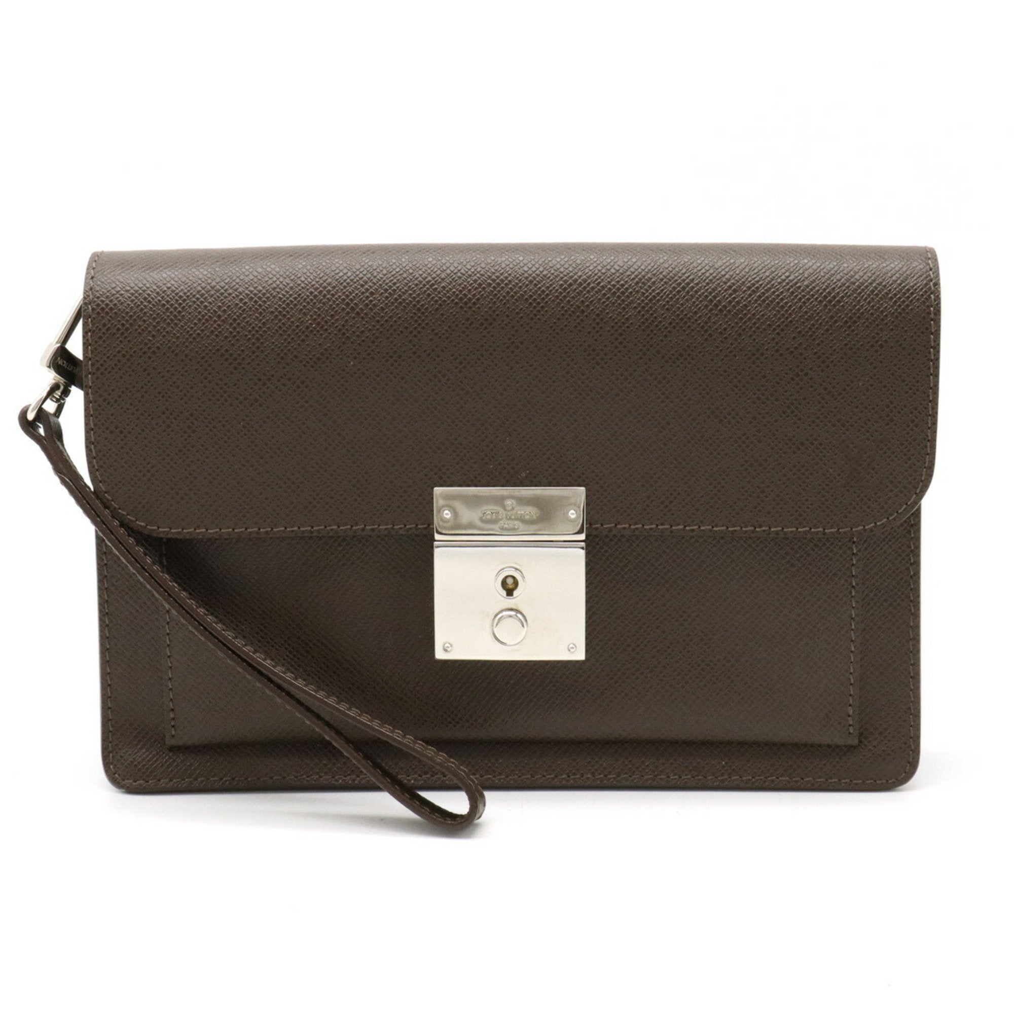 Louis Vuitton Selenga  Leather Clutch Bag