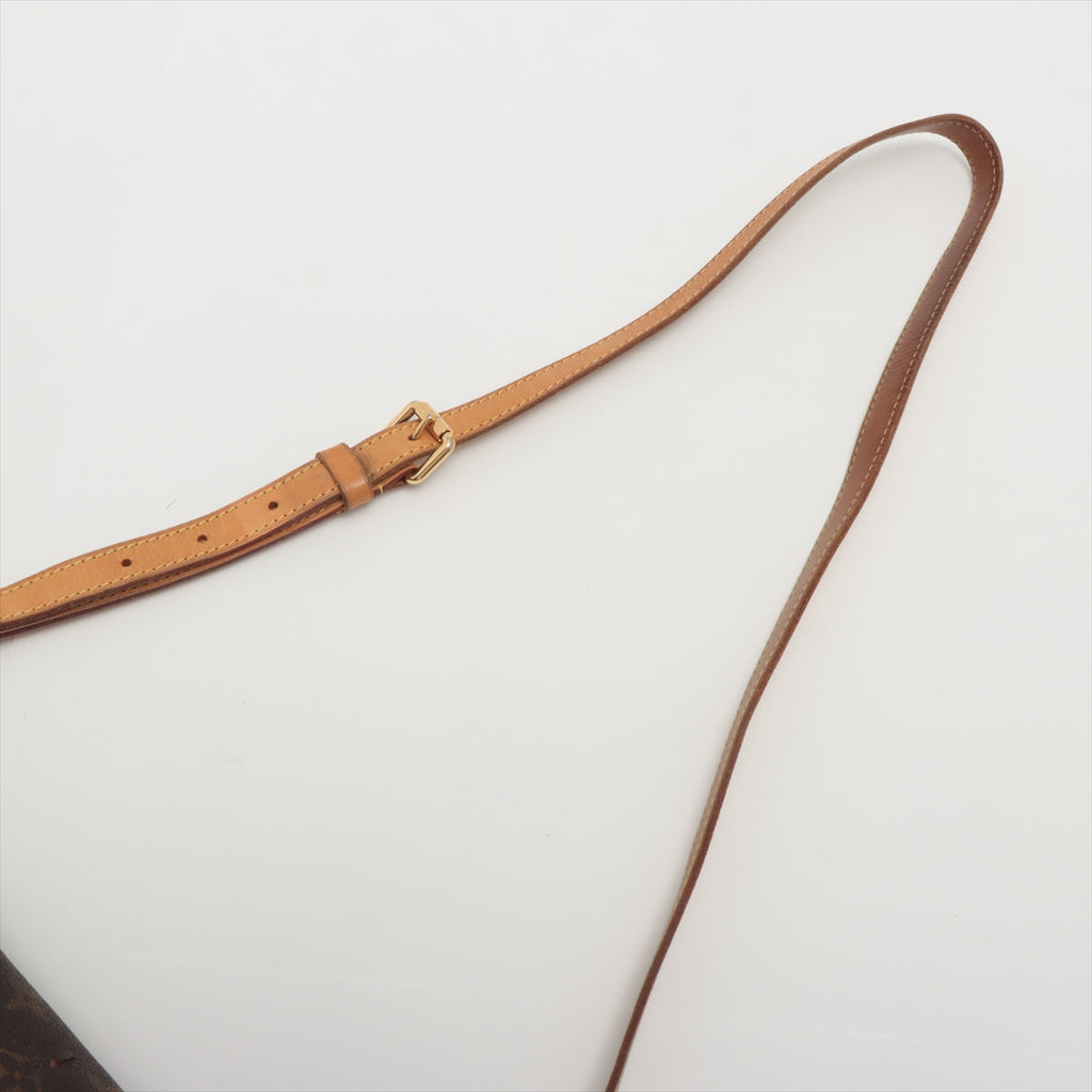Louis Vuitton Menilmontant Handbag Monogram Canvas Brown Canvas Crossbody Bag