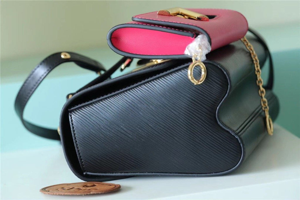 Louis Vuitton Twist MM Bag, Shoulder and Cross Body Bags For Women Black / Fuchsia 9.1in/23cm Louis Vuitton M59885
