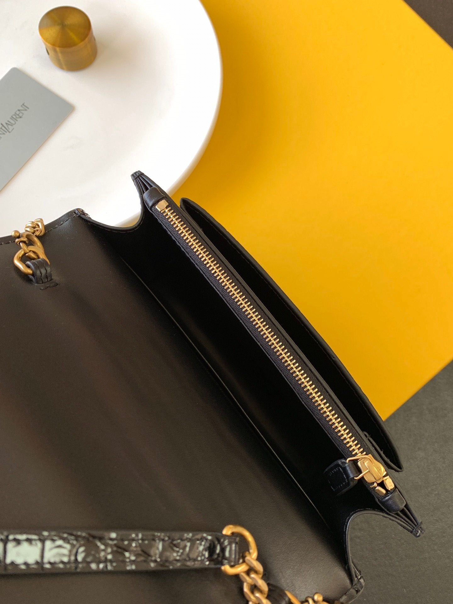 YSSL Sunset Chain Bag With Gold Hardware For Women 7in/19cm YSL 533026DND1J1000