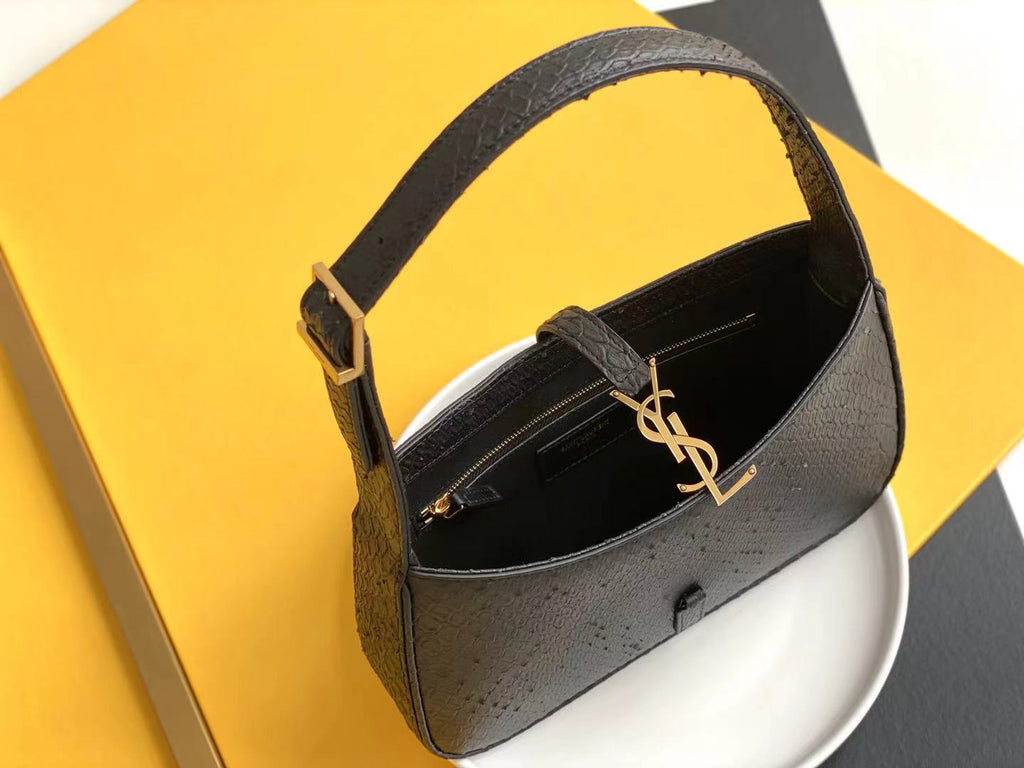 YSSL LE 5 Ã 7 Hobo Bag Black Material For Women 9in/23cm YSL 657228EAAAU1000