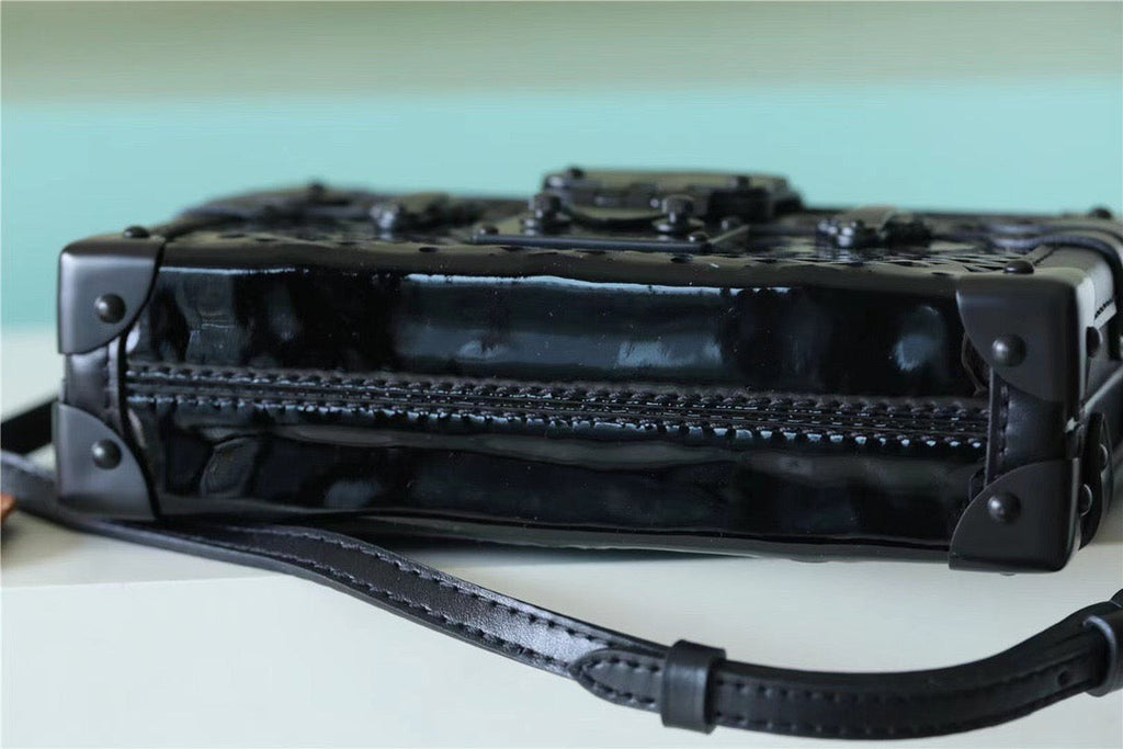 Louis Vuitton Petite Malle Monogram Pattern Black For Women,  Shoulder And Crossbody Bags 7.9in/20cm Louis VuittonÃƒâ€šÃ‚Â 