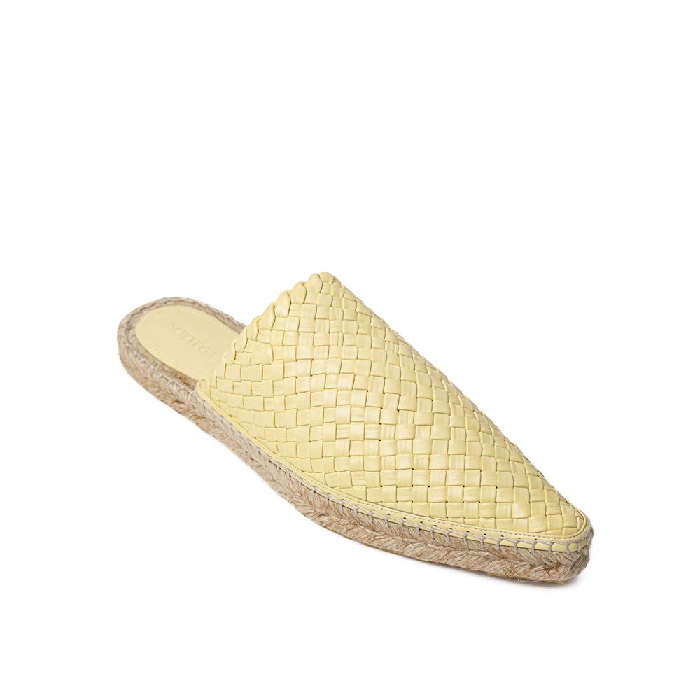 Bottega Veneta Yellow Leather Women's Espadrille