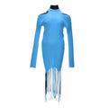 Bottega Veneta Blue Cotton Casual Women's Dress